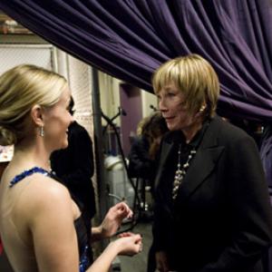 Presenters Reese Witherspoon and Shirley MacLaine backstage for the press with with the Oscar after the announcement of the live ABC Telecast of the 81st Annual Academye Awards from the Kodak Theatre in Hollywood CA Sunday February 22 2009