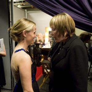 Presenters Reese Witherspoon and Shirley MacLaine backstage for the press with with the Oscar® after the announcement of the live ABC Telecast of the 81st Annual Academye Awards® from the Kodak Theatre in Hollywood, CA Sunday, February 22, 2009.