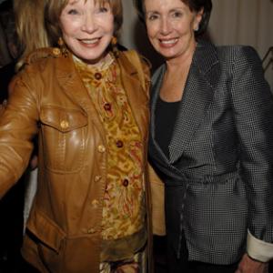 Shirley MacLaine and Nancy Pelosi