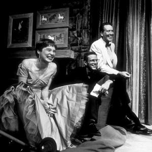Shirley MacLaine and Dick Foran backstage on the 
