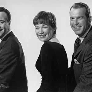 Still of Jack Lemmon Shirley MacLaine and Fred MacMurray in The Apartment 1960
