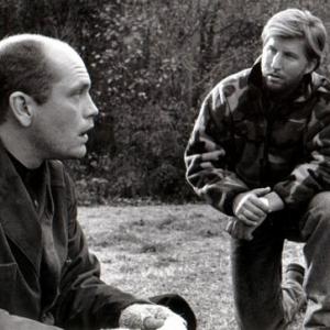 Robert Peters and John Malkovich in In the Line of Fire