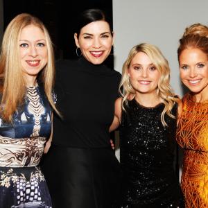 Julianna Margulies Chelsea Clinton and Katie Couric