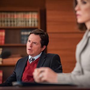 Still of Michael J Fox and Julianna Margulies in The Good Wife 2009