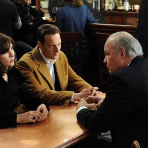 Still of Julianna Margulies Fred Dalton Thompson and Josh Charles in The Good Wife 2009