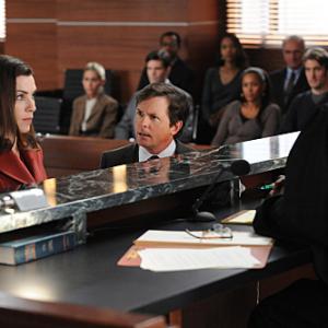 Still of Michael J. Fox and Julianna Margulies in The Good Wife (2009)