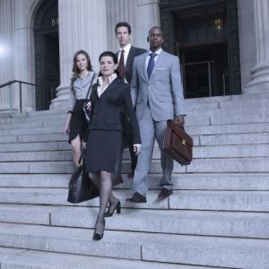 Still of Julianna Margulies, Trieste Kelly Dunn, Keith Robinson and Ben Shenkman in Canterbury's Law (2008)