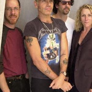 Frances McDormand, Billy Bob Thornton, Ethan Coen and Joel Coen at event of The Man Who Wasn't There (2001)