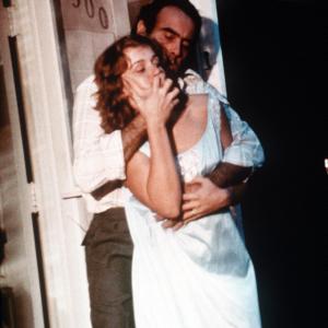 Still of Dan Hedaya and Frances McDormand in Blood Simple. (1984)