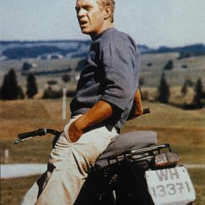 Still of Steve McQueen in The Great Escape 1963