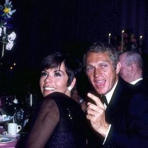 Steve McQueen with wife Neile at the Academy Awards C. 1967