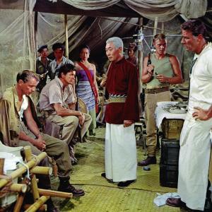 Still of Frank Sinatra, Charles Bronson, Steve McQueen and Peter Lawford in Never So Few (1959)