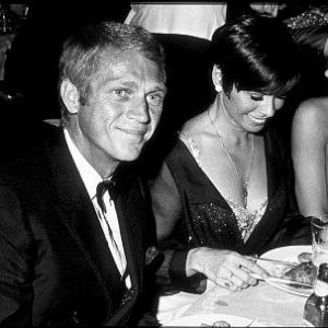 Academy Awards  39th Annual held at the Beverly Hilton Steve McQueen with wife Neile