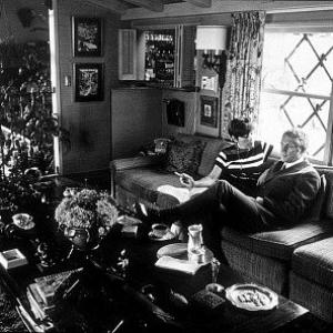 Steve McQueen with wife Neile at home in Beverly Hills