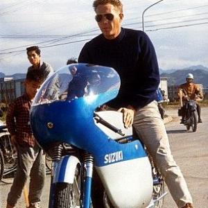 Steve McQueen in Japan during the filming of The Sand Pebbles