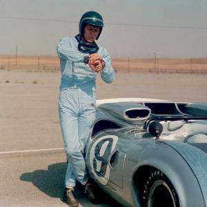 Steve McQueen at Riverside Raceway c 1965