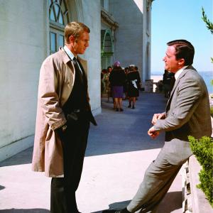 Still of Steve McQueen and Robert Vaughn in Bullitt 1968