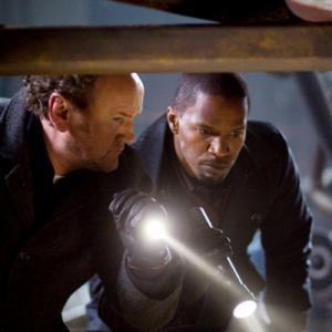 Still of Colm Meaney and Jamie Foxx in Law Abiding Citizen 2009