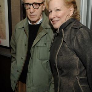 Woody Allen and Bette Midler at event of Match Point 2005
