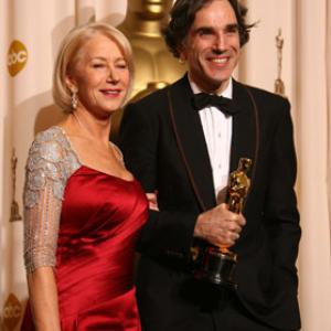 Daniel DayLewis and Helen Mirren at event of The 80th Annual Academy Awards 2008