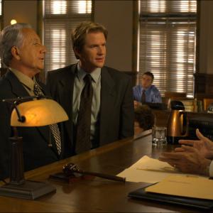 Matthew Modine and Bob Gunton in The Trial (2010)