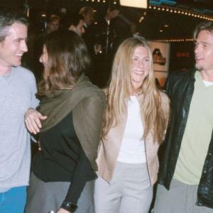 Brad Pitt Jennifer Aniston Dermot Mulroney and Catherine Keener at event of Erin Brockovich 2000