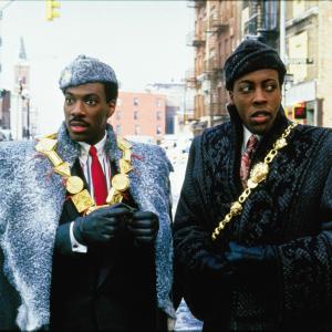 Still of Eddie Murphy and Arsenio Hall in Coming to America 1988