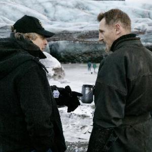 Still of Liam Neeson and Charles Roven in Betmenas Pradzia 2005