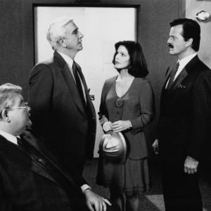 Still of Leslie Nielsen, Priscilla Presley, Robert Goulet and Richard Griffiths in The Naked Gun 2½: The Smell of Fear (1991)