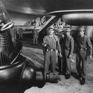 Forbidden Planet Leslie Nielsen Robby the Robot 1956 MGM IV