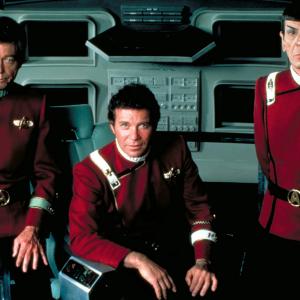 Still of Leonard Nimoy William Shatner and DeForest Kelley in Star Trek The Wrath of Khan 1982