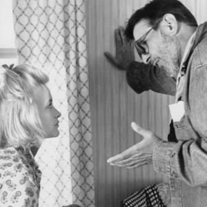Still of Patricia Arquette and Leonard Nimoy in Holy Matrimony 1994
