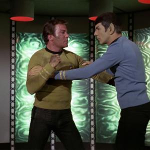 Still of Leonard Nimoy and William Shatner in Star Trek 1966