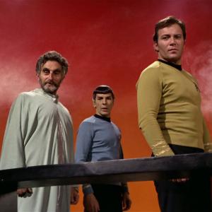 Still of Leonard Nimoy William Shatner and Jeff Corey in Star Trek 1966