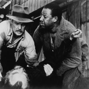 Still of Nick Nolte and Frank McRae in Cannery Row 1982