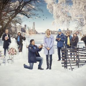 Still of Lena Olin, Josephine Bornebusch, Christopher Wagelin and Greg Poehler in Welcome to Sweden (2014)