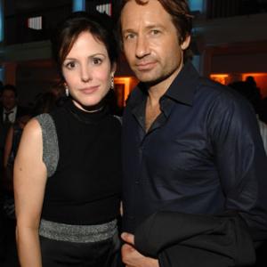 David Duchovny and MaryLouise Parker at event of Weeds 2005