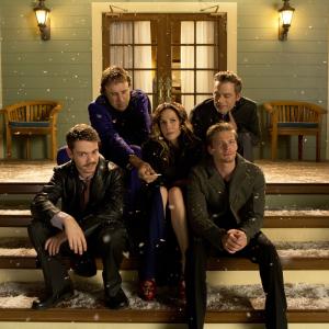 Still of MaryLouise Parker Justin Kirk Kevin Nealon Alexander Gould and Hunter Parrish in Weeds 2005