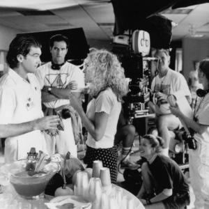 Still of Antonio Banderas, Sarah Jessica Parker and David Frankel in Miami Rhapsody (1995)