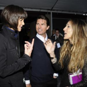 Tom Cruise Sarah Jessica Parker and Katie Holmes at event of 2008 MTV Movie Awards 2008