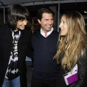 Tom Cruise, Sarah Jessica Parker and Katie Holmes at event of 2008 MTV Movie Awards (2008)