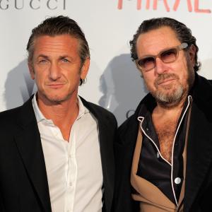 Sean Penn and Julian Schnabel at event of Miral 2010