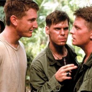 Still of Michael J Fox and Sean Penn in Casualties of War 1989
