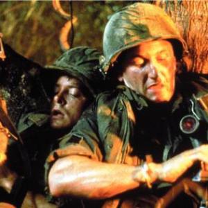 Still of Michael J Fox and Sean Penn in Casualties of War 1989