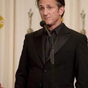 In the category Performance by an actor in a leading role for his role in Milk Focus Features actress Sean Penn speaks with the press The 81st Annual Academy Awards Awards is broadcast live on the ABC Television Network from the Kodak Theatre in Hollywood CA Sunday February 22 2009