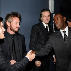 Don Cheadle Daniel DayLewis Sean Penn Marcia Gay Harden and Emile Hirsch
