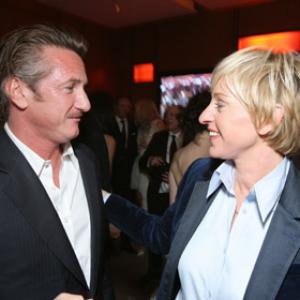 Sean Penn and Ellen DeGeneres at event of The 79th Annual Academy Awards 2007