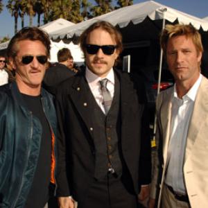 Sean Penn, Aaron Eckhart and Heath Ledger