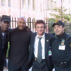 Guy A Fortt with Sean Penn  Michael Wright in the movie The Interpreter
