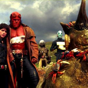Still of Ron Perlman and Selma Blair in Hellboy II The Golden Army 2008